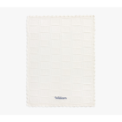 Patchwork Organic Cotton Knit Baby Blanket