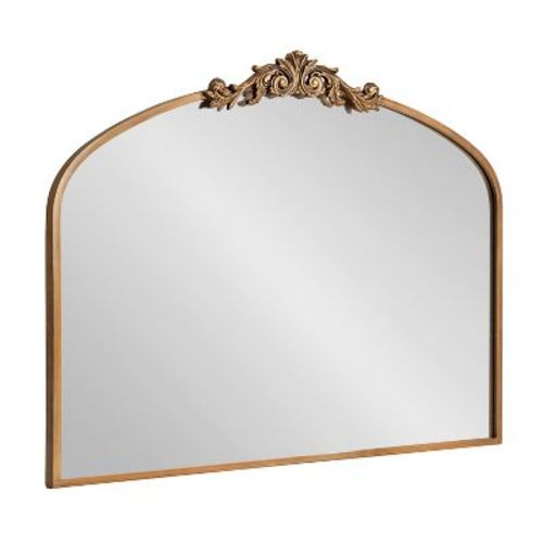 Kate and Laurel Arendahl Arch Mirror - Gold, 36x29