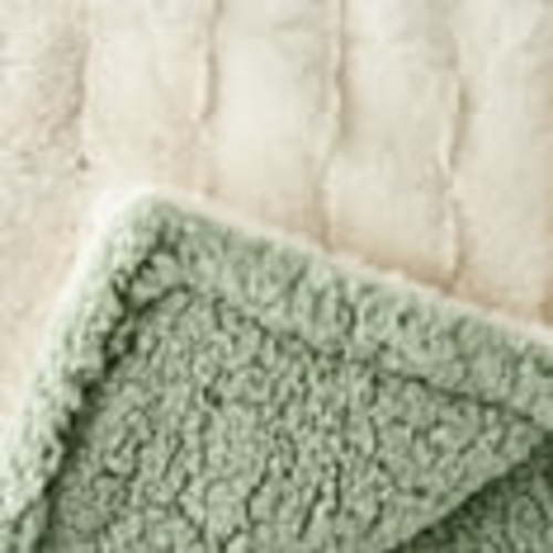 Parent's Choice Premium Plush Ivory Blanket with Faux Sherpa Lining, for Baby and Toddler, 30" x 40"
