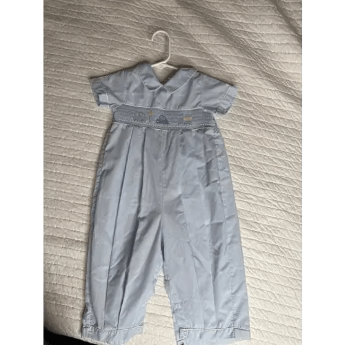 Vintage boys, smocked romper