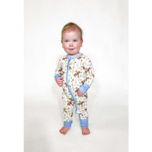 Convertible Zip Pajamas - Saddle Up, Cowboy – Goosies
