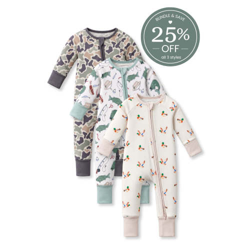 Little Outdoorsman Zipper Romper Bundle