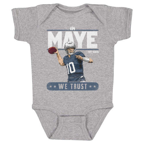 Drake Maye New England Trust Kids Baby Onesie – 500 LEVEL