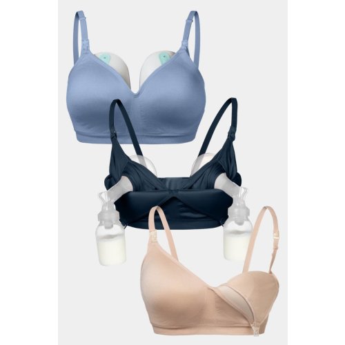 Hue Choose™ | 3-Pack SuperMom Silhouette Pumping Bra – Simple Wishes