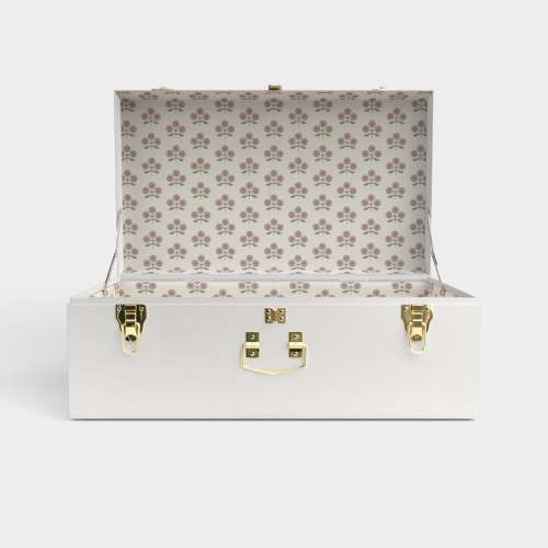 Grand Trunk - White - Field Floral in Mulberry / Embroidery