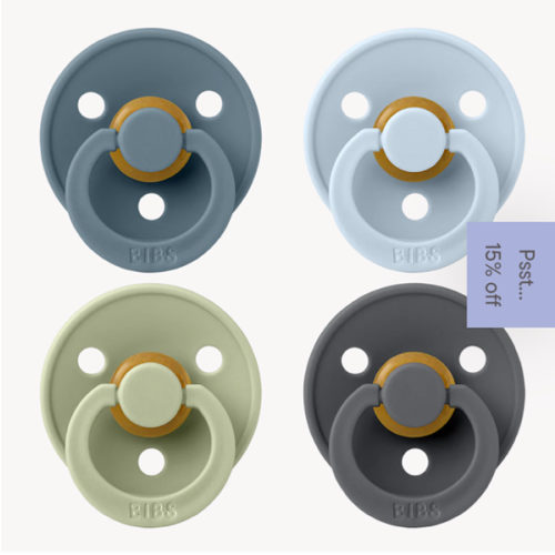 BIBS Colour 4 PACK Pacifiers - Petrol/Sage/Baby Blue/Iron – Bibsworld store US