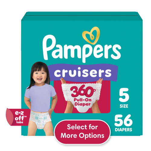 Pampers, Baby Diapers, Size 5, Cruisers 360 56 Count