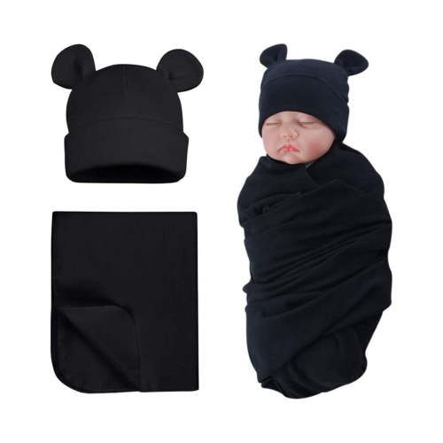 Baby Swaddle Blankets Bag Unisex Solid Sleeping Sack Hat Baby Care Warps