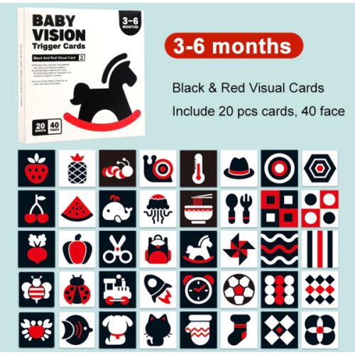 3-6 Month Montessori Baby Visual Stimulation Cards | Montessori Toys – Montessori Toys