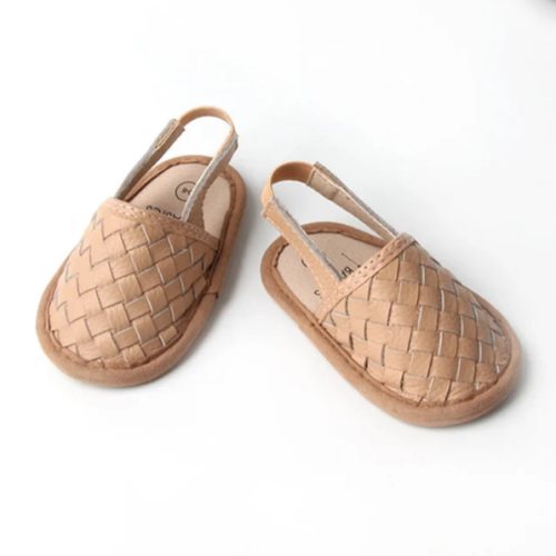Woven Leather Baby Sandals | Soft Sole Sandals for Baby and Toddler | Summer Infant Shoes | Baby Girl & Boy Shoes | Baby Shower Gift
