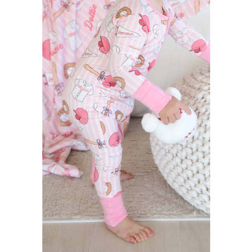 Ballpark Babes Convertible Zip Romper