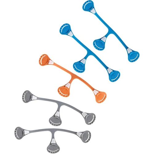 [Neutral 5 pack] Snappi Cloth Diaper Clips | Replaces Diaper Pins | Use with Cloth Prefolds and Cloth Flatfolds