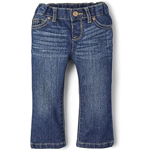 The Children's Place Baby Toddler Girls Basic Bootcut Jeans