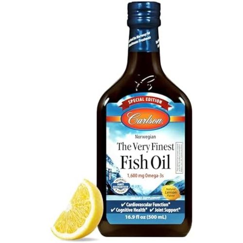 Carlson The Very Finest Fish Oil, Special Edition, 500 mL (16.9 Fl Oz)