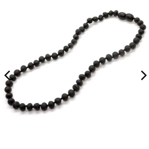 Baltic Amber Teething Necklace Raw Cherry Newborn baby