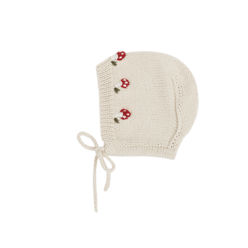 Crochet Mushroom Bonnet · Minicoton