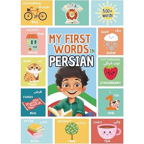 My First 500 Persian Words: Learn Farsi for Kids & Beginners | Bilingual English-Persian | Picture Book with Colorful Illustrations and pronunciation tips (Bilingual Children's Books (Farsi-English))
