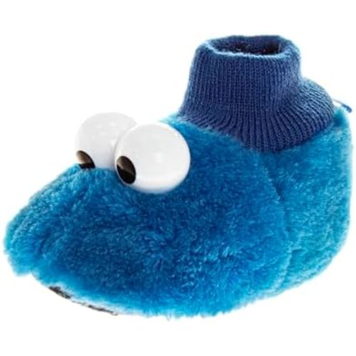 Sesame Street Slippers (Blue 3d Cookie Monster, Infant)