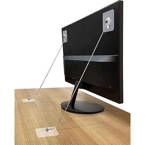 10 Pack, 20 inches Furniture Anchors Kit for Baby Proofing, Adhesive TV Safety Straps Use to Prevent Falling and Anti Tip, No Drill Dresser Or Cabinet to Wall Anchors (xicveiuz)