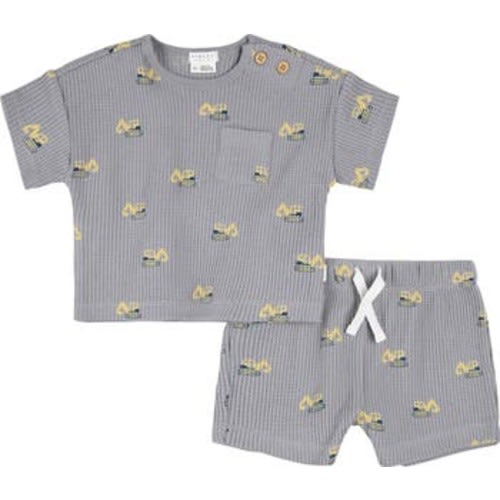 Digger Print T-Shirt & Shorts Set