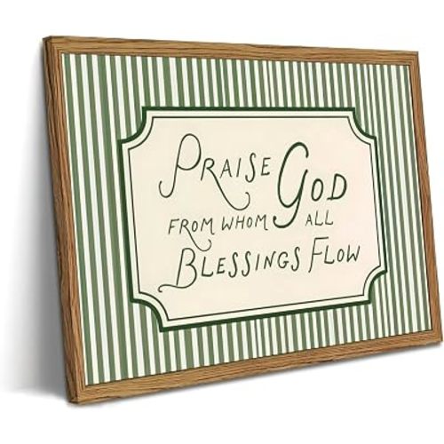 Framed Christian Scripture Wall Art Bible Verse Pictures Wall Decor 8x10in