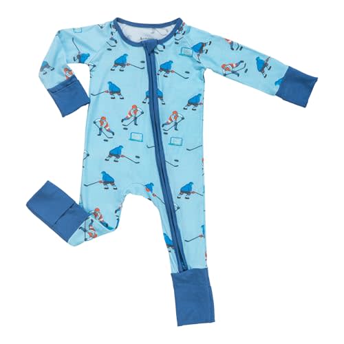 LollyBanks Baby Pajamas,Viscose from Bamboo Newborn Sleeper for Boys | Ulta-soft,2-Way Zipper,Breathable,Infant Romper,Fold-over mittens & foot cuffs,Newborn Outfits,Shower Gift,All-season
