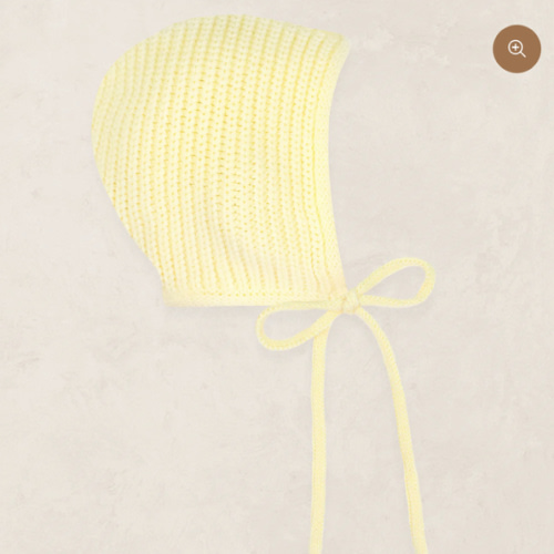 Knit Bonnet - Butter Yellow