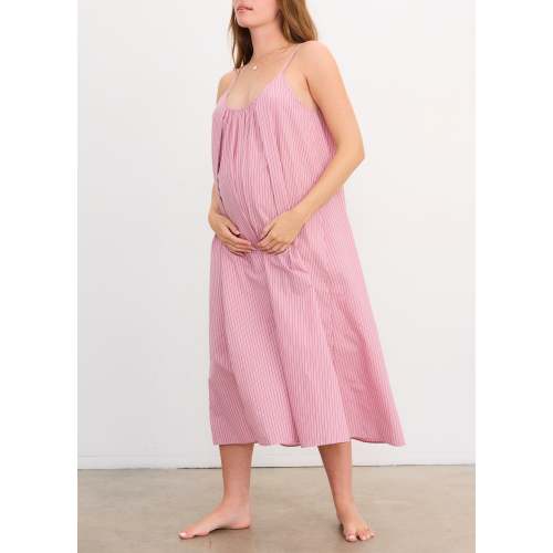 The Striped Cotton Nursing Nightgown