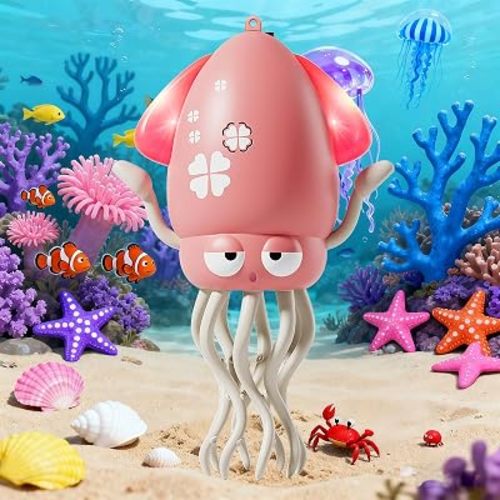 Crawling Dancing Octopus Toy Pink