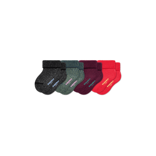 Baby Sparkle Rib Sock 4-Pack (0-6 Months)