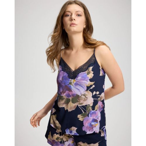 Lace Trim Soft Support Pajama Cami