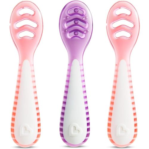 Munchkin® Gentle Dip™ Baby Spoons, Pink/Purple