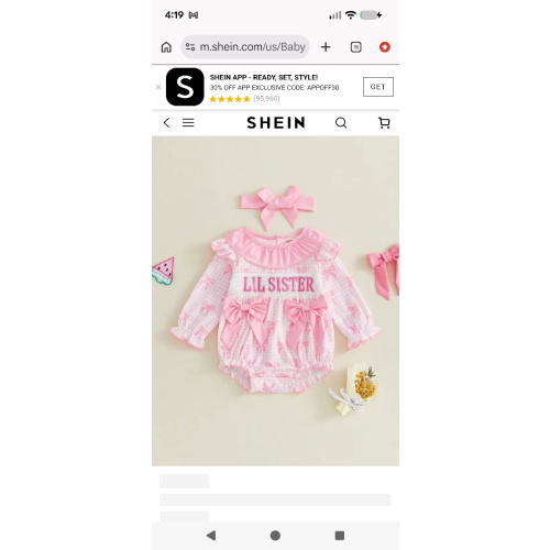 Baby Girl Matching Sister Outfits Lil Sis Embroidery Doll Collar Short Sleeve Smocked Bubble Romper Cute Summer Clothes | SHEIN USA