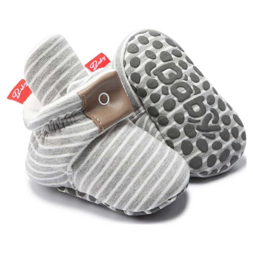 Meckior Baby Girls Boys Cotton Boots Newborn Winter Cozy Fleece Booties Infant Socks Shoes for 3-18 Months