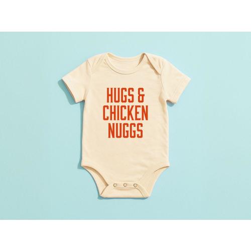 Hugs & Chicken Nuggs Baby Bodysuit