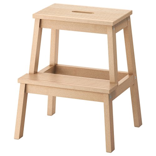 BEKVÄM Step stool - rubberwood 19 5/8 "