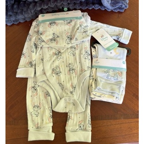 NWT Boys Size 6/9M Disney Baby 6 Piece Set Stitch Print SKU TR218