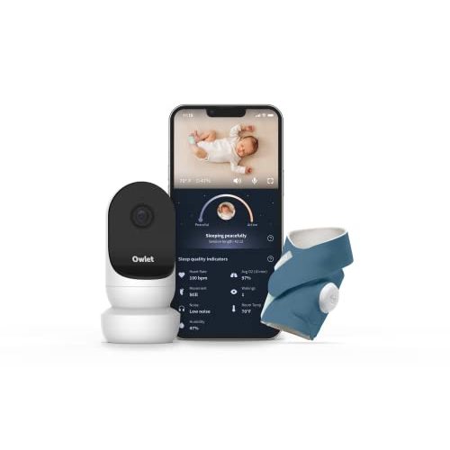 Owlet Dream Duo 3 Smart Baby Monitor - Bedtime Blue