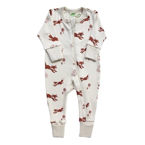 PARADE Organic Holiday Print '2-Way' Zip Romper
