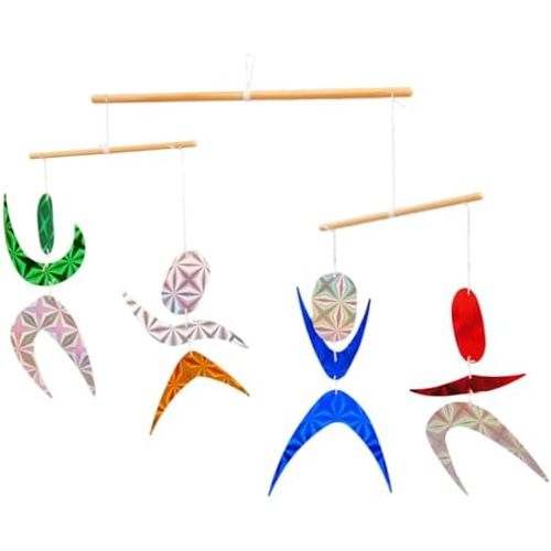 Color Dancers Hanging Mobile,Montessori Mobile, Infant Toy, Baby Mobile, Visual Tracking, Newborn Toy