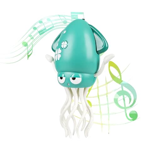 Dancing Octopus Baby Toy, Music & Interactive Sensory Toys for 3 6 9 12 Month & 1 2 3 Year Old Boy Girl, Crawling Dancing Squid Toy for Baby Sensory Toy, Birthday Gift & Christmas Stocking Stuffers