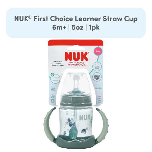 NUK First Choice Learner Straw Cup, 5 oz, 1 Pack