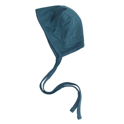 Copper Pearl Baby Bonnets: Ultra-Soft, Comfy to Wear, Tie-On Infant Sun Hat for Protection Against UV Rays, Trendy Coordinating Designs Swaddles, 3-6 Months - Steel