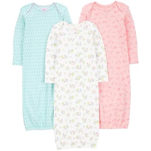 Simple Joys by Carter's Baby Girls' 3-pack Cotton Sleeper Gown