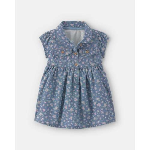Baby Girl Floral Chambray Dress - OshKosh B'gosh | Carter's