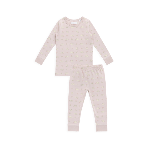 Organic Cotton Jude Long Sleeve Pyjama Set - Moon Floral Mauve – Jamie Kay USA