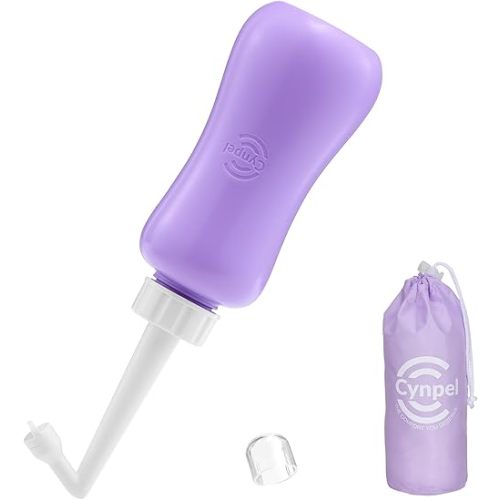 Cynpel XL Portable Bidet Bottle - Portable Bidet Sprayer for Travel - Post Partum Essentials - Peri Bottle Postpartum Care - Hand Held Spray for Women Baby - Perineal Wash