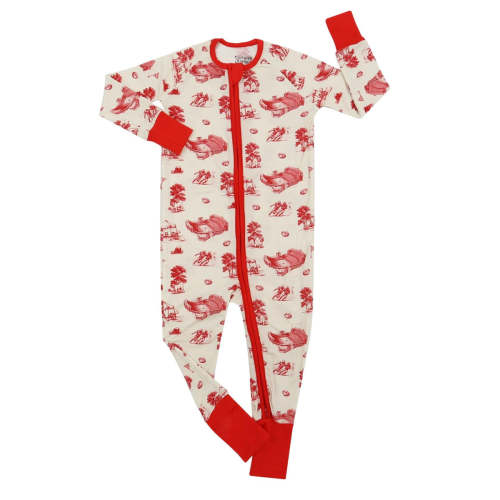 Bulldog Toile Double Zipper Bamboo Sleeper – universityspirit.com