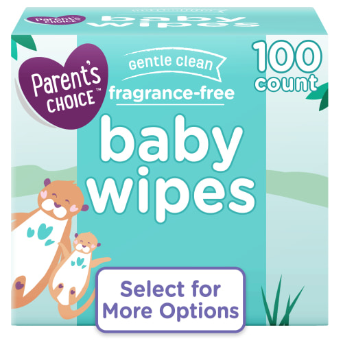 Parent's Choice Fragrance-Free Baby Wipes, 100 Count (Select for More Options)