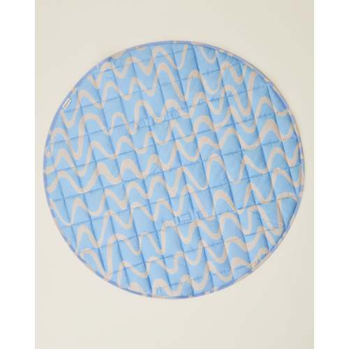 Inside Outside Play Mat Portable Baby Blanket | Blue Waves - Storq by Kindred Bravely